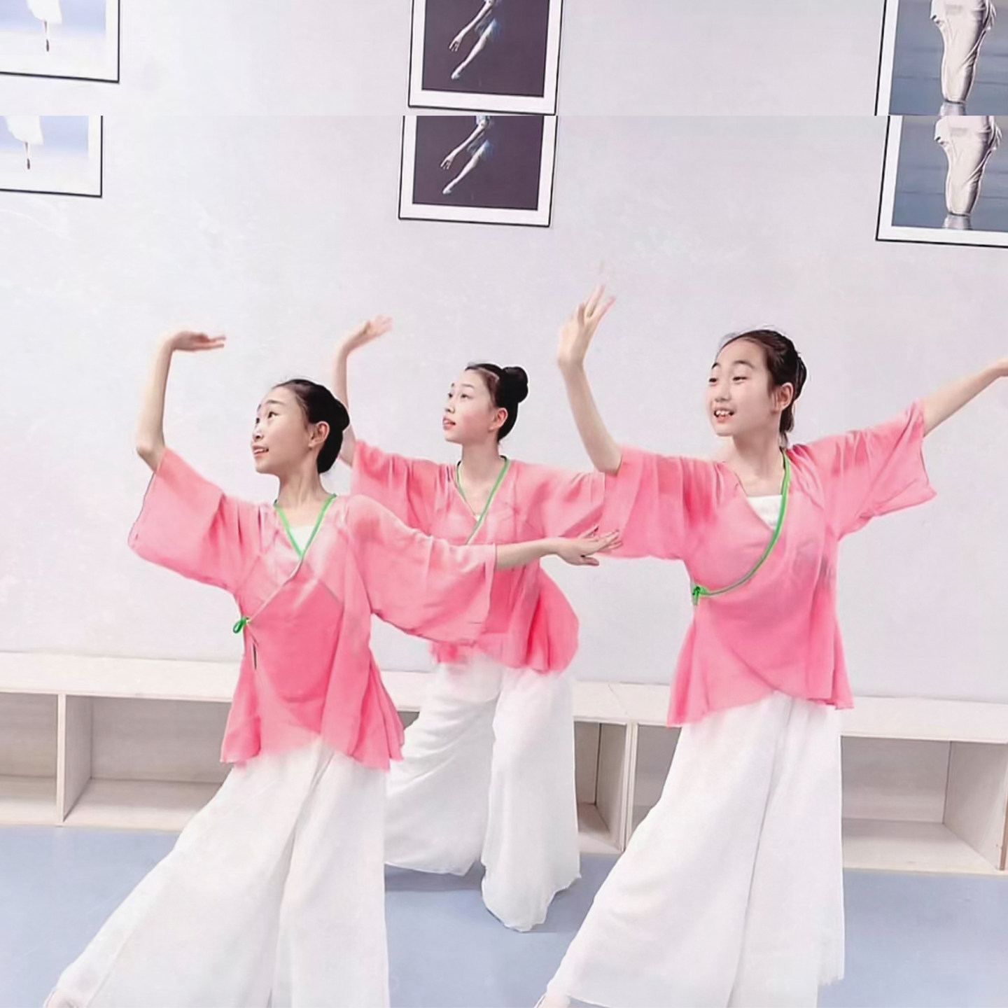 立春儿童古典舞练功演出服全套图片