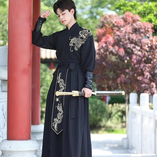 古装汉服男中国风表演