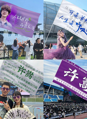 许嵩演唱会应援大旗定制周边粉丝应援旗户外音乐节气氛定制爬山旗