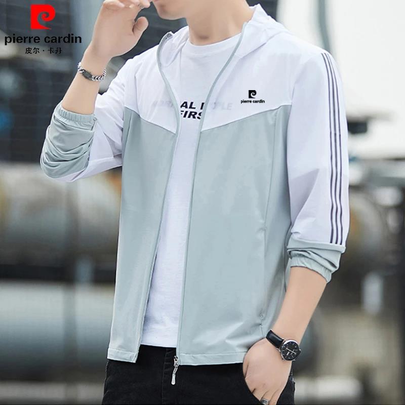 皮尔卡丹夏季冰丝防晒服男款户外钓鱼薄款防紫外线休闲速干皮肤衣
