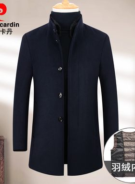 中老年加厚羊绒爸爸冬装外套