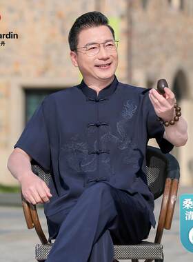 皮尔卡丹爸爸夏季桑蚕丝