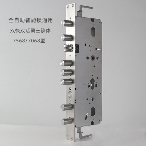 7568型霸王钢舌防卡假钩智能锁体