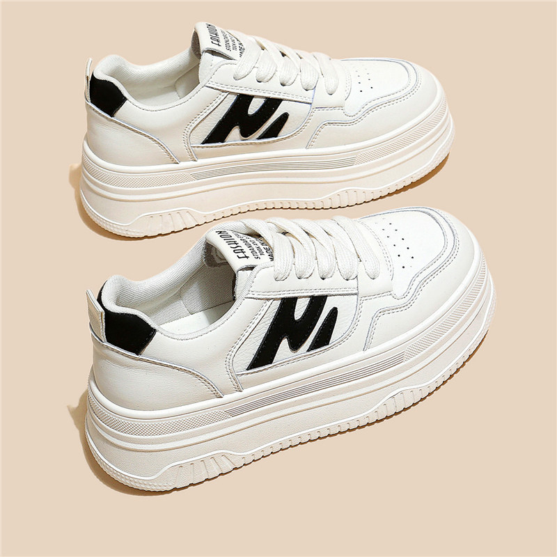 小白鞋女厚底百搭春秋松糕2026夏季新款爆单老爹休闲德训运动板鞋,女鞋,休闲板鞋,淘宝优惠券,粉丝福利购,淘宝优惠卷