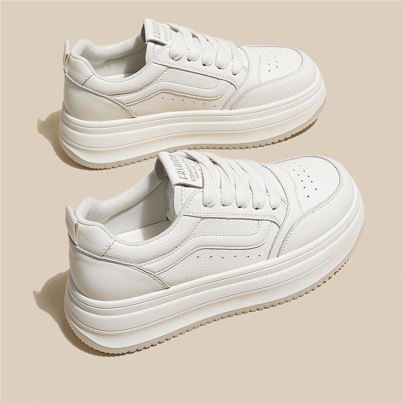 【甄选推荐】小白板鞋女厚底新款