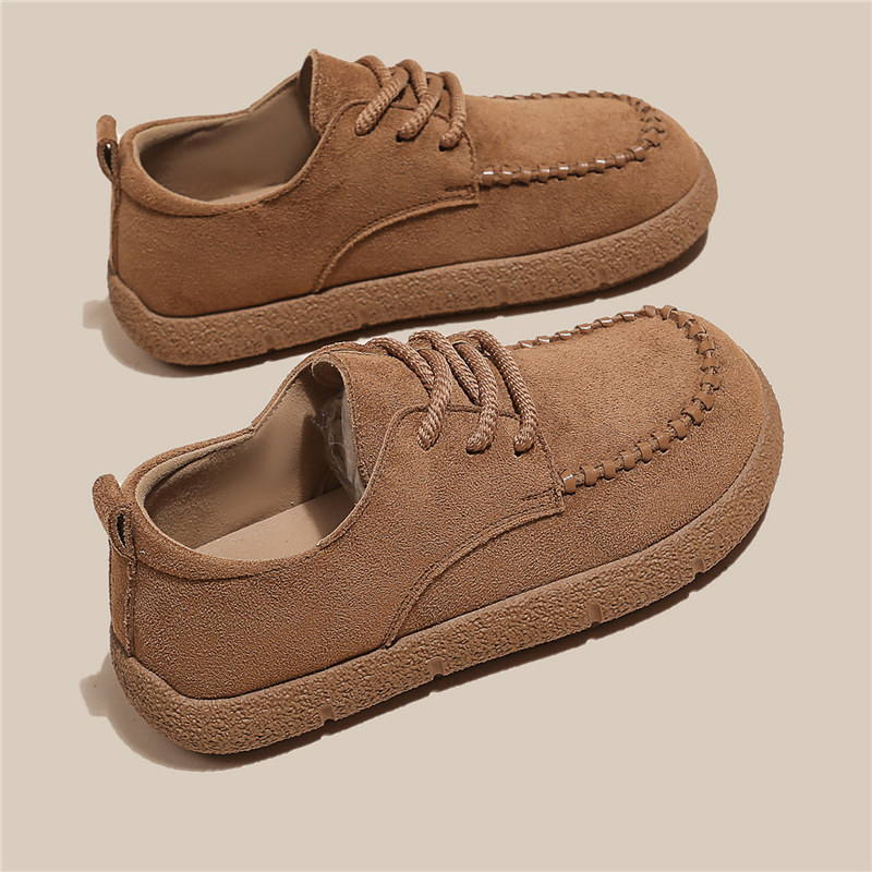 豆豆博肯鞋女生百搭春夏平厚底2025秋冬季新款爆勃软复古乐福单鞋,女鞋,乐福鞋（豆豆鞋）,淘宝优惠券,粉丝福利购,淘宝优惠卷