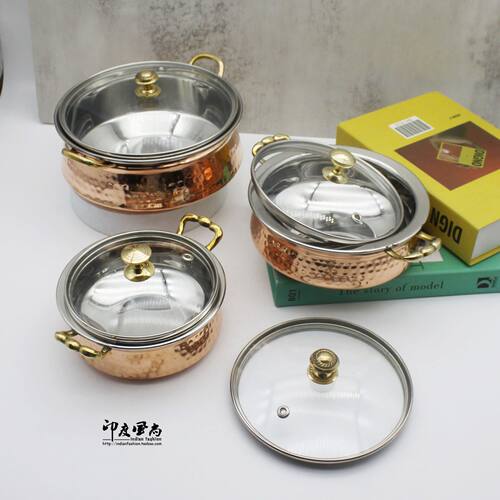 印度风尚进口黄铜餐碗东南亚