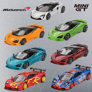 现货迈凯伦F1 64小比例合金车模型 750S 720S Works MINIGT