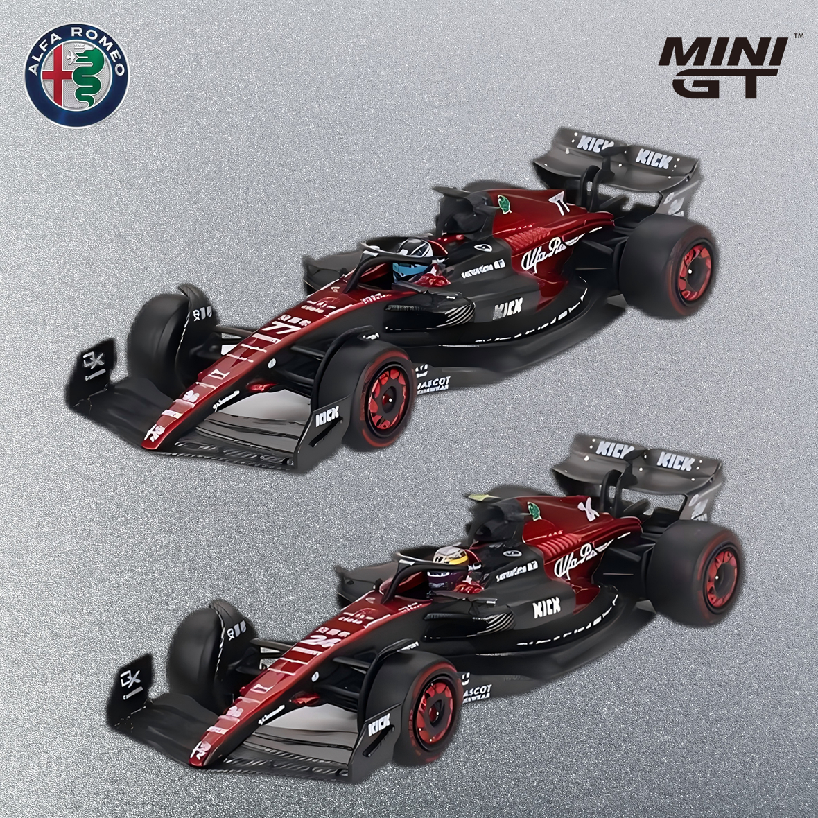 MINIGT 1:64合金车模型 阿尔法罗密欧 C43 周冠宇F1赛车