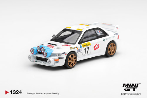 预售 MINIGT 1:64 #1324 斯巴鲁Subaru Impreza WRC98 #17