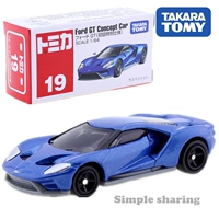 Mô hình xe hợp kim TOMY Domeka TOMICA mô phỏng đồ chơi 19 phiên bản đầu tiên màu xanh xe thể thao Ford - Chế độ tĩnh mô hình xe đầu kéo