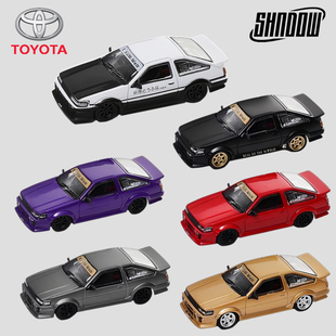 DCT 1:64 丰田宽体AE86小比例仿真合金车模型男孩礼物收藏摆件