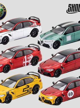 DCT1:64 阿尔法罗密欧 朱丽叶GTAm 仿真合金汽车模型收藏摆件