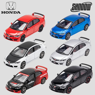DCT1:64 仿真合金汽车模型收藏摆件  本田思域Type-R FD2