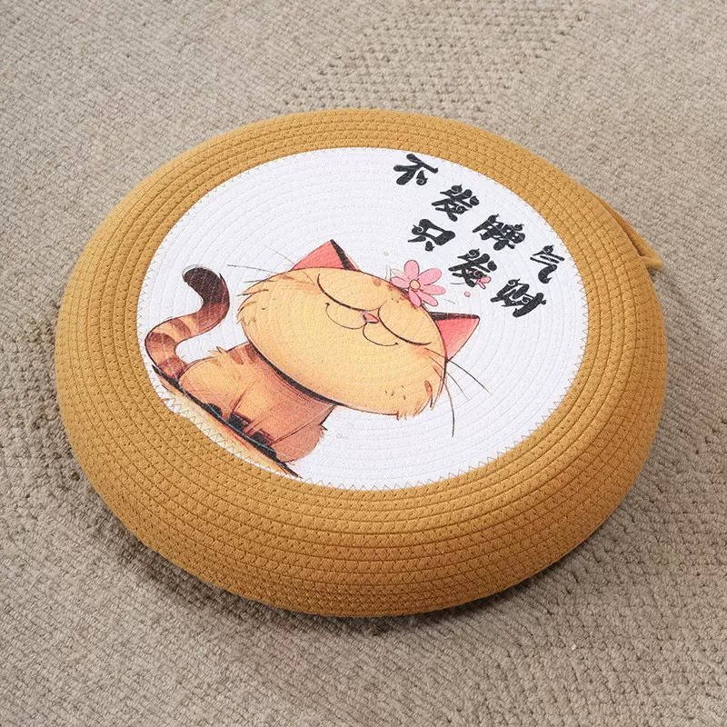 黄麻蒲团坐垫家用地上阳台客厅飘美臀垫/保健坐垫