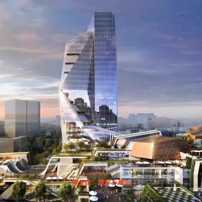 【Aedas】上海K2新华路商业方案设计文本132P+效果图总平商业平面