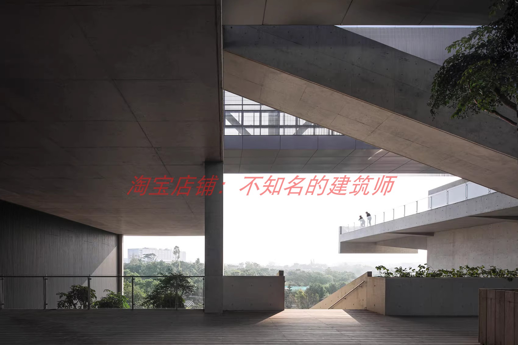 【直*建筑】深圳坪山美术馆方案SU+CAD+实景图手绘设计图