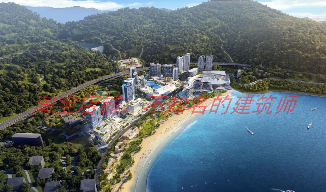 深圳小梅沙滨海商业综合体建筑方案设计379P