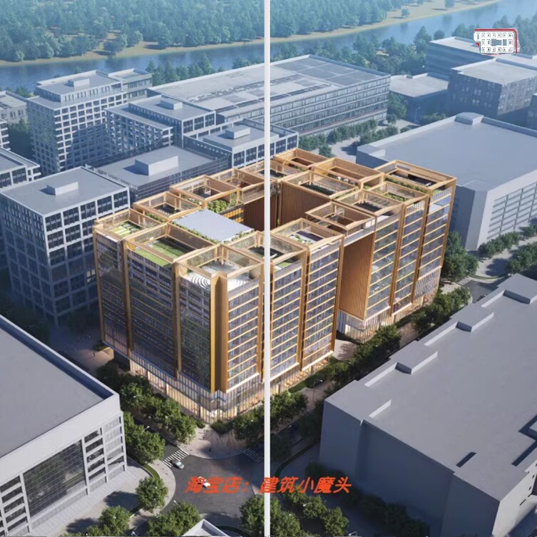 【AU*BE】美国西部数据深圳福田保税区工业区建筑方案文本202页