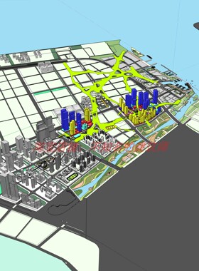 深圳前海妈湾15单元02街坊首开区SU模型