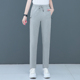 长裤 直筒纯棉休闲春夏秋冬加绒四季 拉链口袋大码 小个子女士九分裤