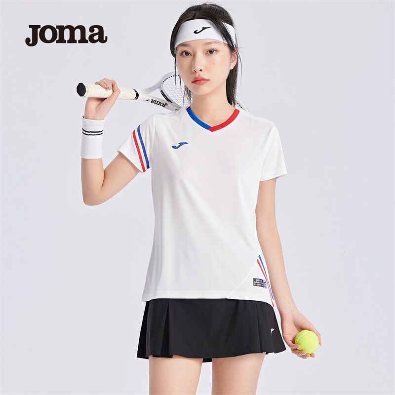 JOMA透气排汗运动T恤女款短袖跑步健身时尚百搭修身网球服上衣t恤