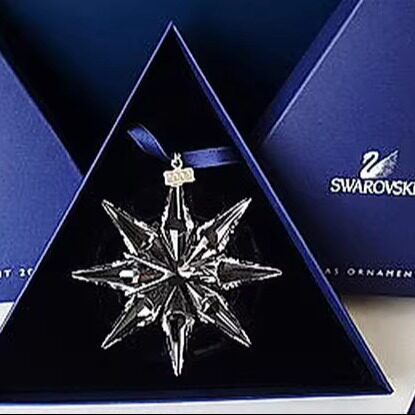 特价现货含小票 施华洛世奇车挂 2009版年度水晶大雪花挂件983702