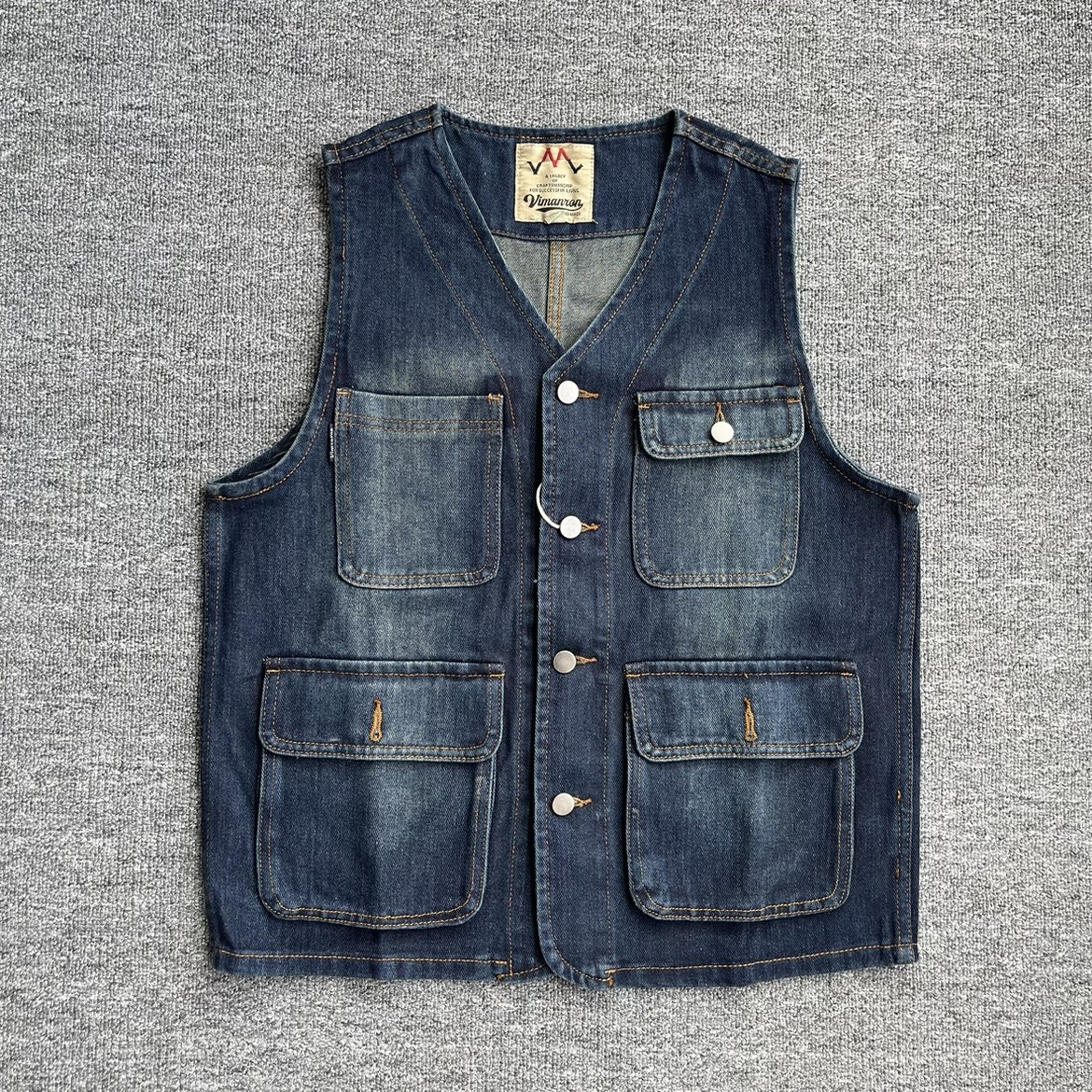 纯棉工装多口袋水洗做旧复古坎肩牛仔马甲男外套男潮流宽松肩背心,男装,常规马甲,淘宝优惠券,粉丝福利购,淘宝优惠卷