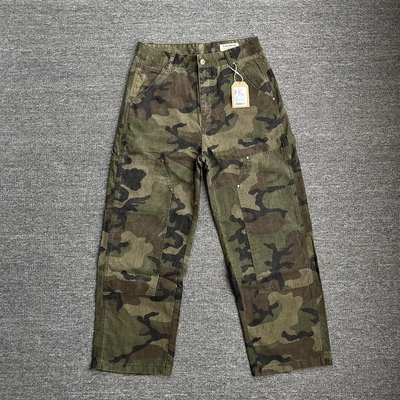 美式复古伐木迷彩休闲裤男装