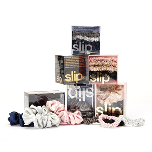 原装进口现货Slip真丝发绳大肠发圈发带彩色头绳礼盒装Jennie同款