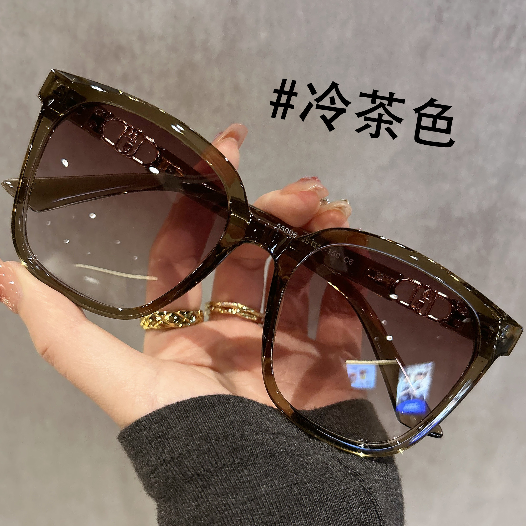 茶色墨镜女款2025新款近视潮流