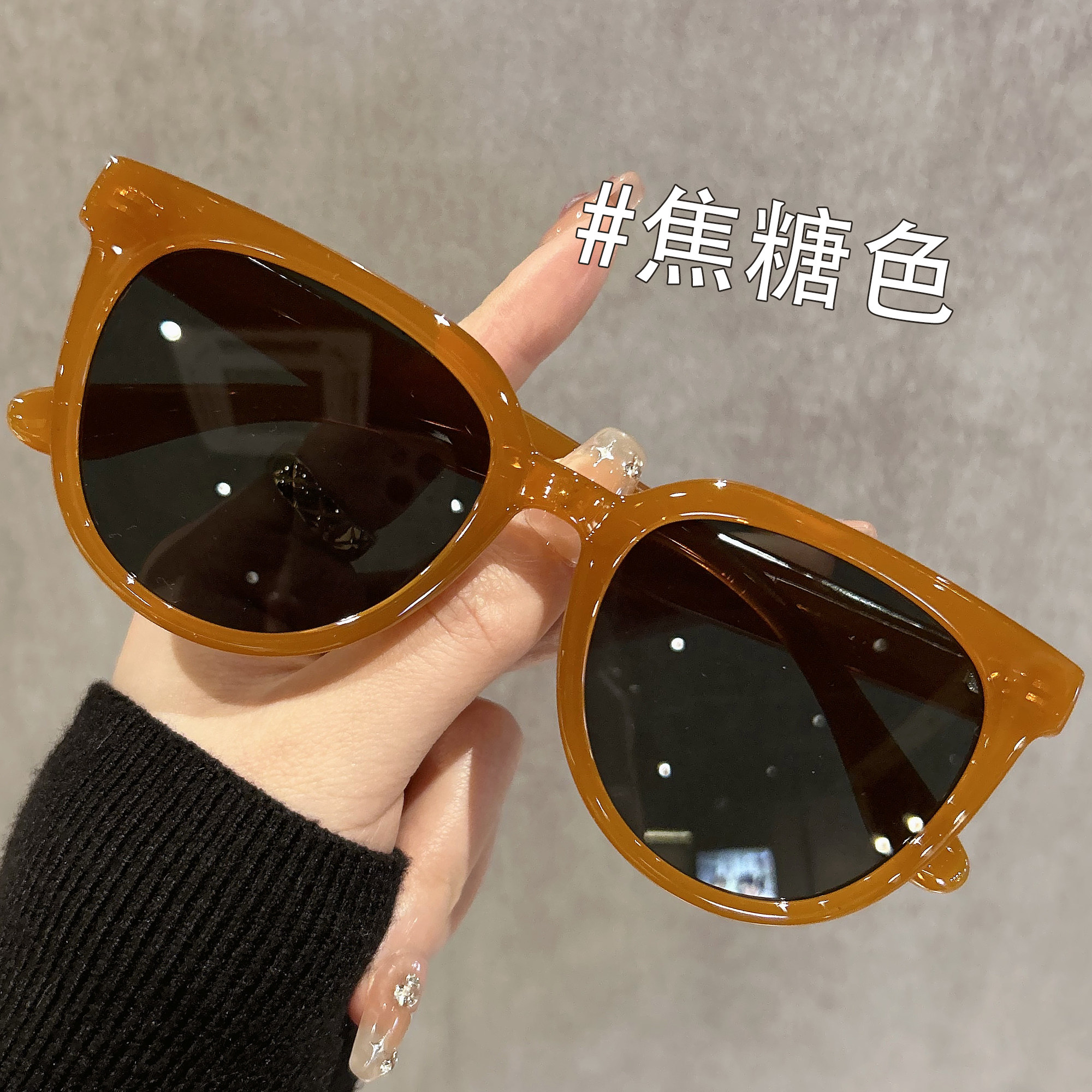 焦糖偏光墨镜女款2025新款潮流