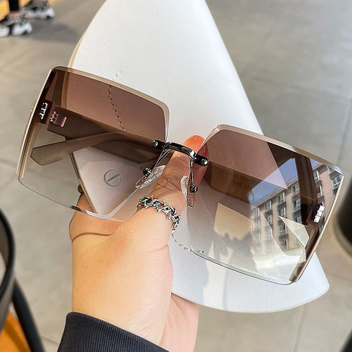 夏季茶色墨镜女高级感大脸显瘦