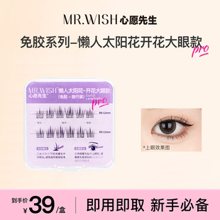 Mr.wish 开花懒人太阳花自然新手免卸假睫毛 心愿先生免胶旅行装