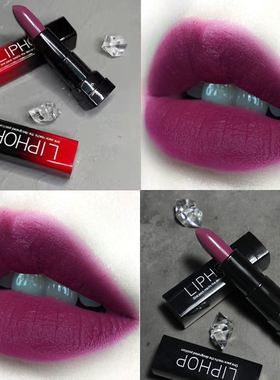 超火的暗黑紫口红牛血红雾面葡萄紫红棕色唇膏深紫色显白大牌正品