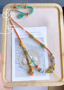 纯手工编织苍兰诀项链绳毛衣链手链手绳可挂黄金平安锁宝宝周岁礼