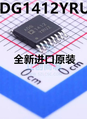 模拟开关IC ADG1412 ADG1412YRU ADG1412YRUZ TSSOP-16 进口原装