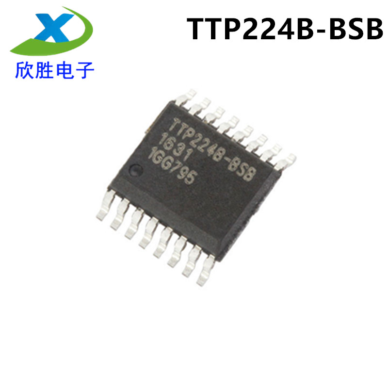 全新原装正品 TTP224B-BSB SSOP16 四/4键触摸触控按键IC