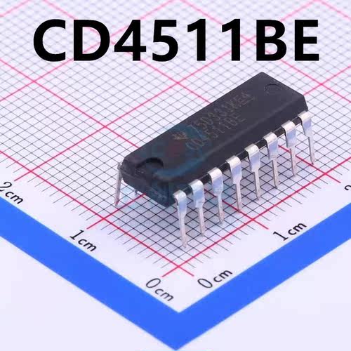 直插 CD4511 CD4511BE 转换驱动器 DIP-16 全新进口原装