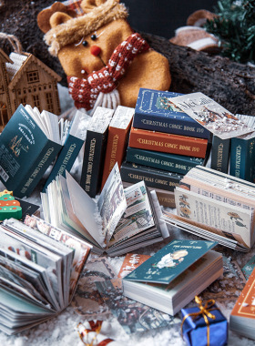 创意圣诞小人书系列节日手帐素材