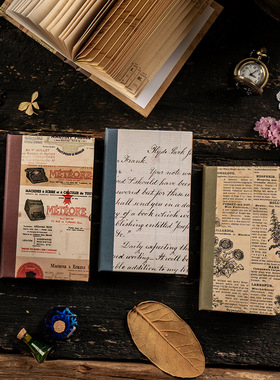 花子 美好的一天硬皮手账本手写记忆系列复古文艺DIY记事本笔记本