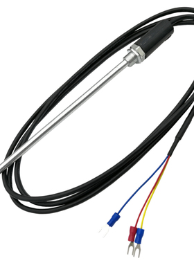 温度传感器 探头式热电阻WZP-187 PT100 CU50 K型 E型 高温热电偶