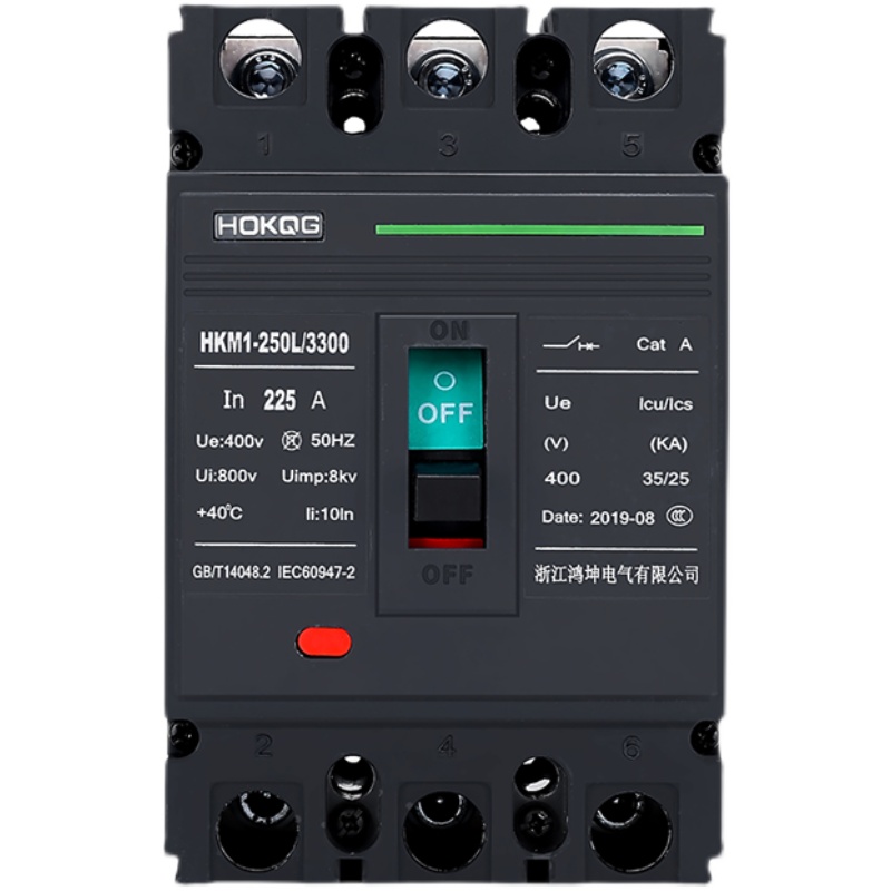 三相电开关380V电闸3P空气开关4P塑壳断路器100A三相四线250A空开