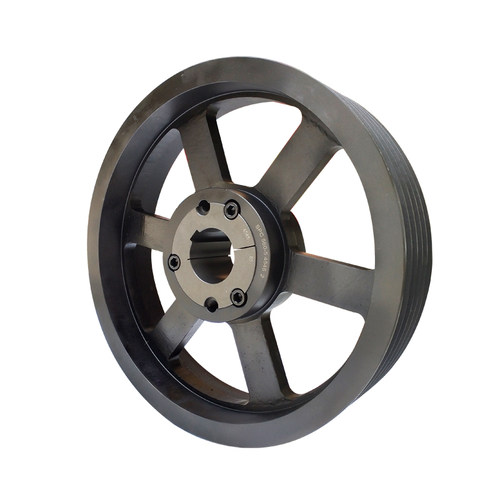 锥套皮带轮大全a型b型c型单槽双槽多槽带轴皮带盘电机传动铸铁轮