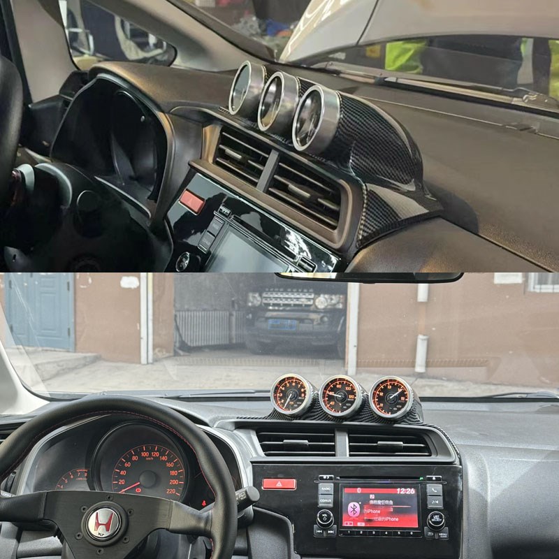 GK5三代飞度i仪表支架三联表座风口支架14款至18款三联表赛