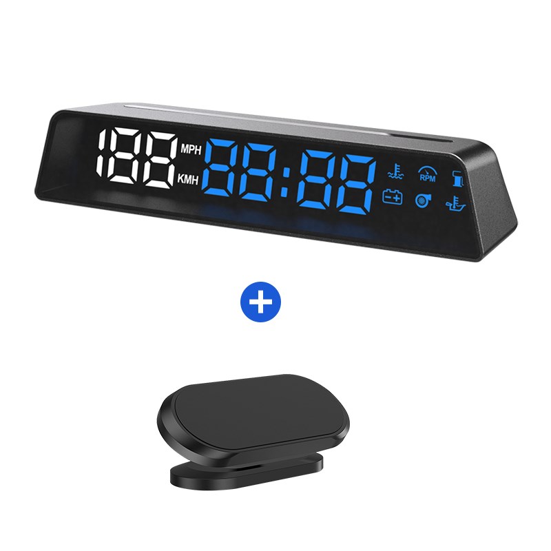 hud抬头显示器obd仪表车载x高清大字体速度转速油耗里程涡轮H500