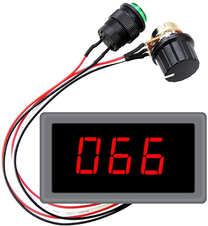 数显 PWM直流电机调速器6V12V24V无极调速开关控制器 显示外壳