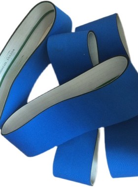 供应蓝色海绵布贴标m机皮带圆瓶压标卷标机同步带加耐磨海绵不掉