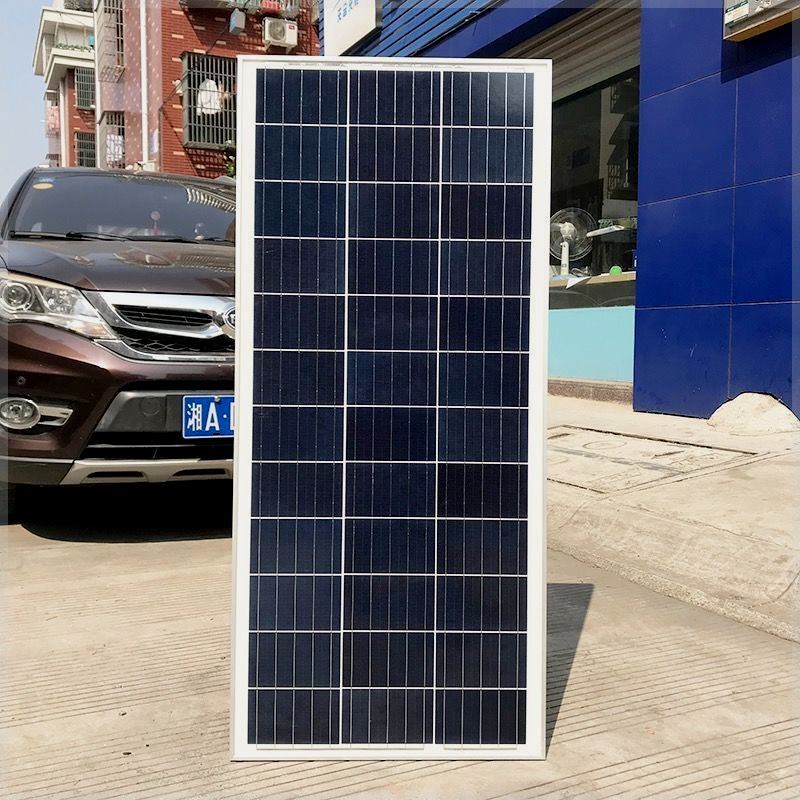 多晶200瓦太阳能板光伏发电组件家用12V充电板光伏板100W系统