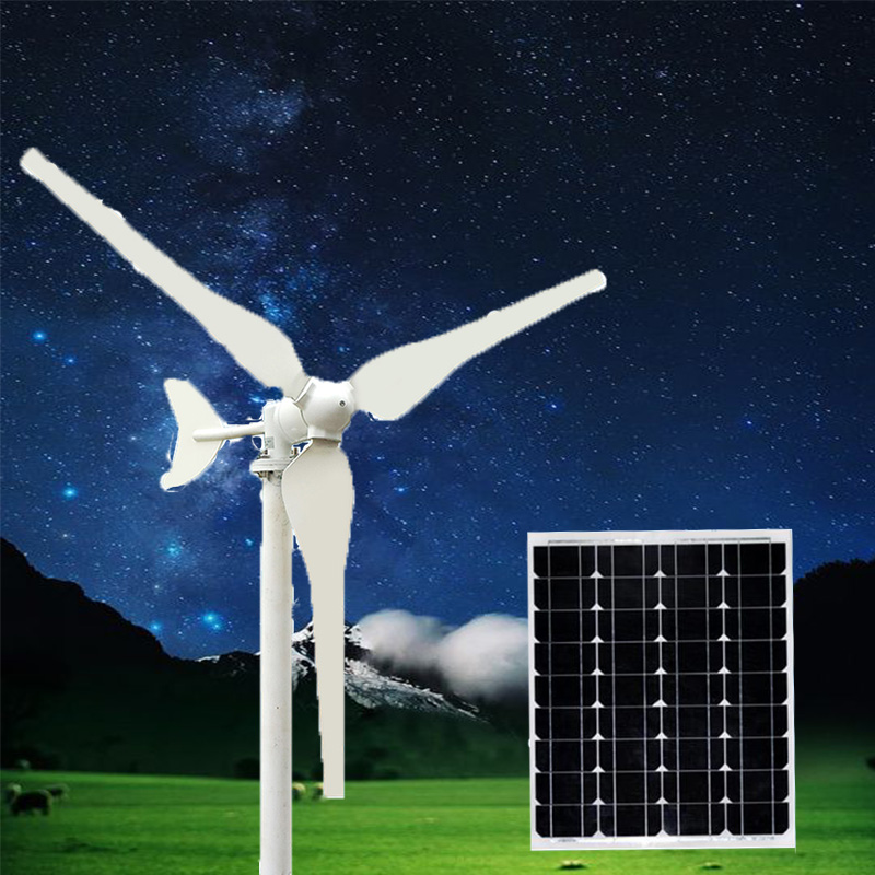 厂家直销100W风光互补发电系统可供家用220V照明监控设备户外使用